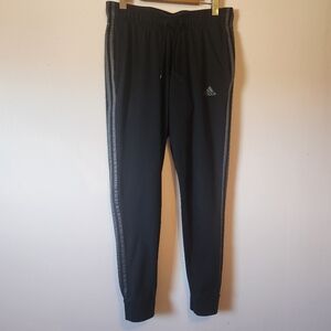 Adidas Women's Black Essentials Single Jersey 3-Stripes Jogger Pants Size M